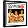 "Lunch Counter Wait," Country Gentleman Cover, August 1, 1934-Ralph P. Coleman-Framed Giclee Print