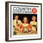 "Lunch Counter Wait," Country Gentleman Cover, August 1, 1934-Ralph P. Coleman-Framed Giclee Print