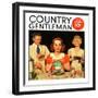 "Lunch Counter Wait," Country Gentleman Cover, August 1, 1934-Ralph P. Coleman-Framed Giclee Print