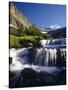 Lunch Creek and Pollock Mountain in Glacier National Park, Montana, USA-Chuck Haney-Stretched Canvas