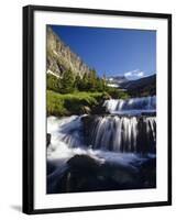 Lunch Creek and Pollock Mountain in Glacier National Park, Montana, USA-Chuck Haney-Framed Photographic Print