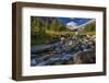 Lunch Creek with Pollock Mountain in Glacier National Park, Montana, USA-Chuck Haney-Framed Photographic Print