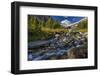 Lunch Creek with Pollock Mountain in Glacier National Park, Montana, USA-Chuck Haney-Framed Photographic Print