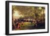 Lunch Given by Louis-Philippe for Queen Victoria in the Forest of Eu, 6th September 1843, 1844…-Karl Girardet-Framed Giclee Print