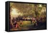 Lunch Given by Louis-Philippe for Queen Victoria in the Forest of Eu, 6th September 1843, 1844…-Karl Girardet-Framed Stretched Canvas