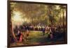 Lunch Given by Louis-Philippe for Queen Victoria in the Forest of Eu, 6th September 1843, 1844…-Karl Girardet-Framed Giclee Print