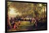 Lunch Given by Louis-Philippe for Queen Victoria in the Forest of Eu, 6th September 1843, 1844…-Karl Girardet-Framed Giclee Print