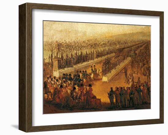 Lunch Hosted by Murat for the Poor at Villa Reale in Naples, 1811-Giacinto Gigante-Framed Giclee Print