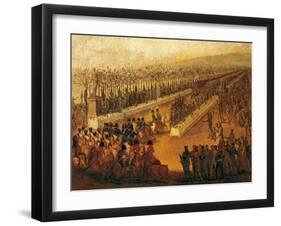 Lunch Hosted by Murat for the Poor at Villa Reale in Naples, 1811-Giacinto Gigante-Framed Giclee Print