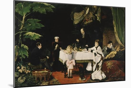 Lunch in the Conservatory, 1877-Louise Abbema-Mounted Giclee Print