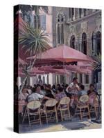 Lunch in the Shade, Monte Carlo-Rosemary Lowndes-Stretched Canvas