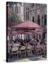 Lunch in the Shade, Monte Carlo-Rosemary Lowndes-Stretched Canvas