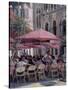 Lunch in the Shade, Monte Carlo-Rosemary Lowndes-Stretched Canvas