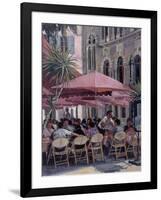 Lunch in the Shade, Monte Carlo-Rosemary Lowndes-Framed Giclee Print