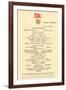 Lunch Menu on the Titanic-null-Framed Art Print