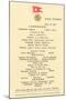 Lunch Menu on the Titanic-null-Mounted Art Print