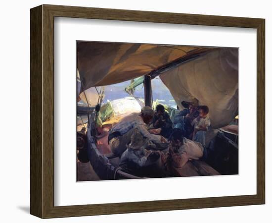 Lunch on the Boat-Joaquín Sorolla y Bastida-Framed Giclee Print