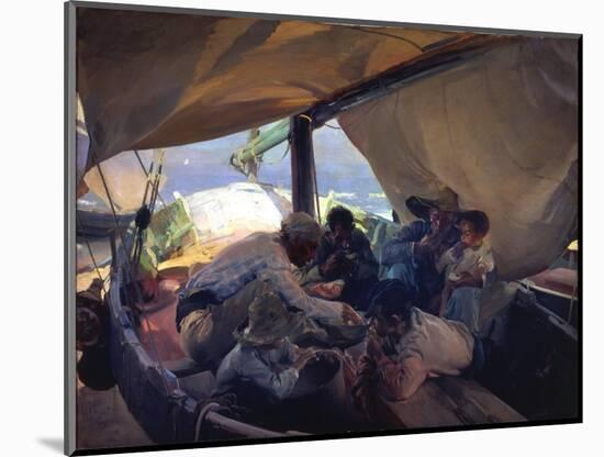 Lunch on the Boat-Joaquín Sorolla y Bastida-Mounted Giclee Print