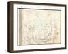 Lunch on the Grass (Pencil on Paper)-Claude Monet-Framed Giclee Print