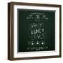 Lunch on the Restaurant Menu Chalkboard-incomible-Framed Art Print