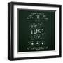 Lunch on the Restaurant Menu Chalkboard-incomible-Framed Art Print