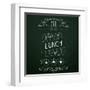Lunch on the Restaurant Menu Chalkboard-incomible-Framed Art Print
