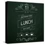 Lunch on the Restaurant Menu Chalkboard-incomible-Stretched Canvas