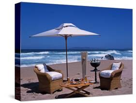 Lunch Set Up on Keurboom Beach for Guests at the Plettenberg-John Warburton-lee-Stretched Canvas