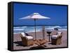 Lunch Set Up on Keurboom Beach for Guests at the Plettenberg-John Warburton-lee-Framed Stretched Canvas