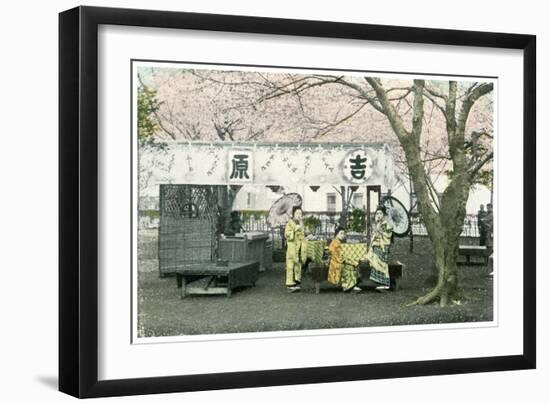 Lunch Stand in a Public Park, Japan, 1904-null-Framed Giclee Print