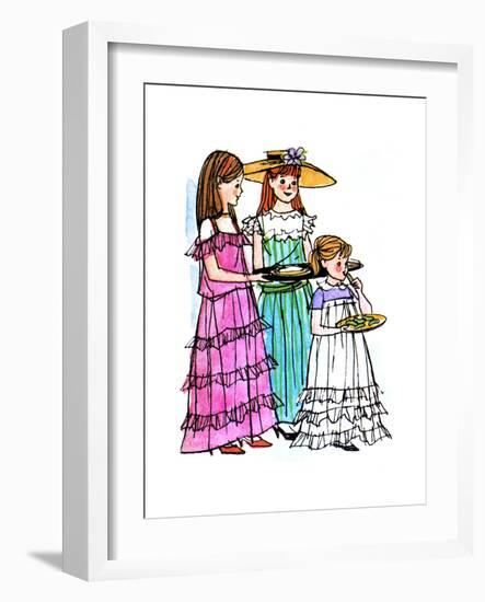 Lunch with Mr. Father - Jack & Jill-Joy Friedman-Framed Premium Giclee Print