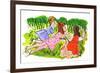 Lunch with Mr. Father - Jack & Jill-Joy Friedman-Framed Giclee Print