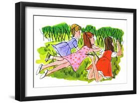 Lunch with Mr. Father - Jack & Jill-Joy Friedman-Framed Giclee Print