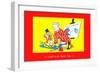 Lunch With Uncle Pete-null-Framed Art Print