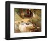 Luncheon in the Garden-Claude Monet-Framed Art Print