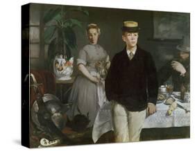 Luncheon in the Studio, 1868-Edouard Manet-Stretched Canvas