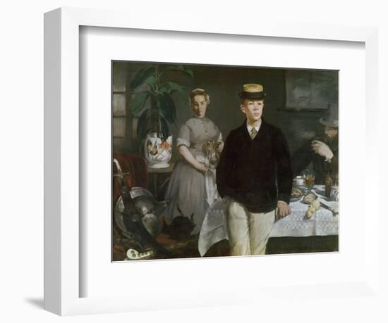 Luncheon in the Studio, 1868-Edouard Manet-Framed Art Print