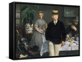 Luncheon in the Studio, 1868-Edouard Manet-Framed Stretched Canvas