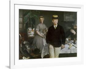 Luncheon in the Studio, 1868-Edouard Manet-Framed Giclee Print