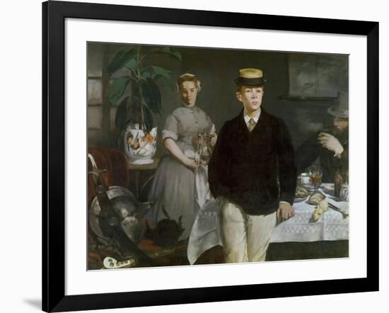 Luncheon in the Studio, 1868-Edouard Manet-Framed Giclee Print