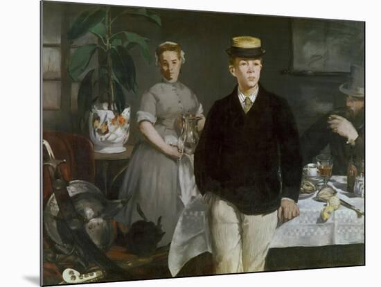 Luncheon in the Studio, 1868-Edouard Manet-Mounted Giclee Print