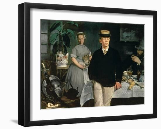 Luncheon in the Studio, 1868-Edouard Manet-Framed Giclee Print