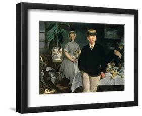 Luncheon in the Studio, 1868-Edouard Manet-Framed Giclee Print