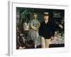 Luncheon in the Studio, 1868-Edouard Manet-Framed Giclee Print