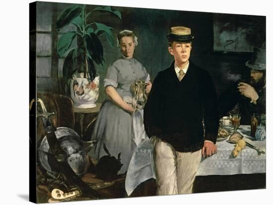 Luncheon in the Studio, 1868-Edouard Manet-Stretched Canvas