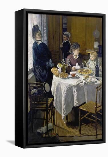 Luncheon (Le Déjeuner), 1868-Claude Monet-Framed Stretched Canvas