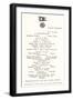 Luncheon Menu on the Titanic-null-Framed Art Print