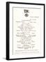 Luncheon Menu on the Titanic-null-Framed Art Print