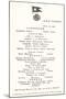 Luncheon Menu on the Titanic-null-Mounted Art Print