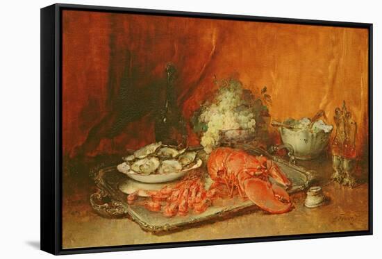 Luncheon of Lent-Guillaume Romain Fouace-Framed Stretched Canvas